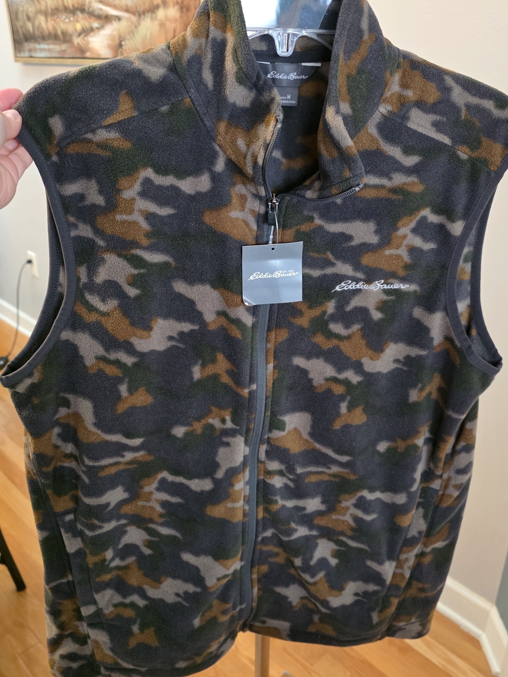 Eddie Bauer Men's Camouflage Fleece Vest